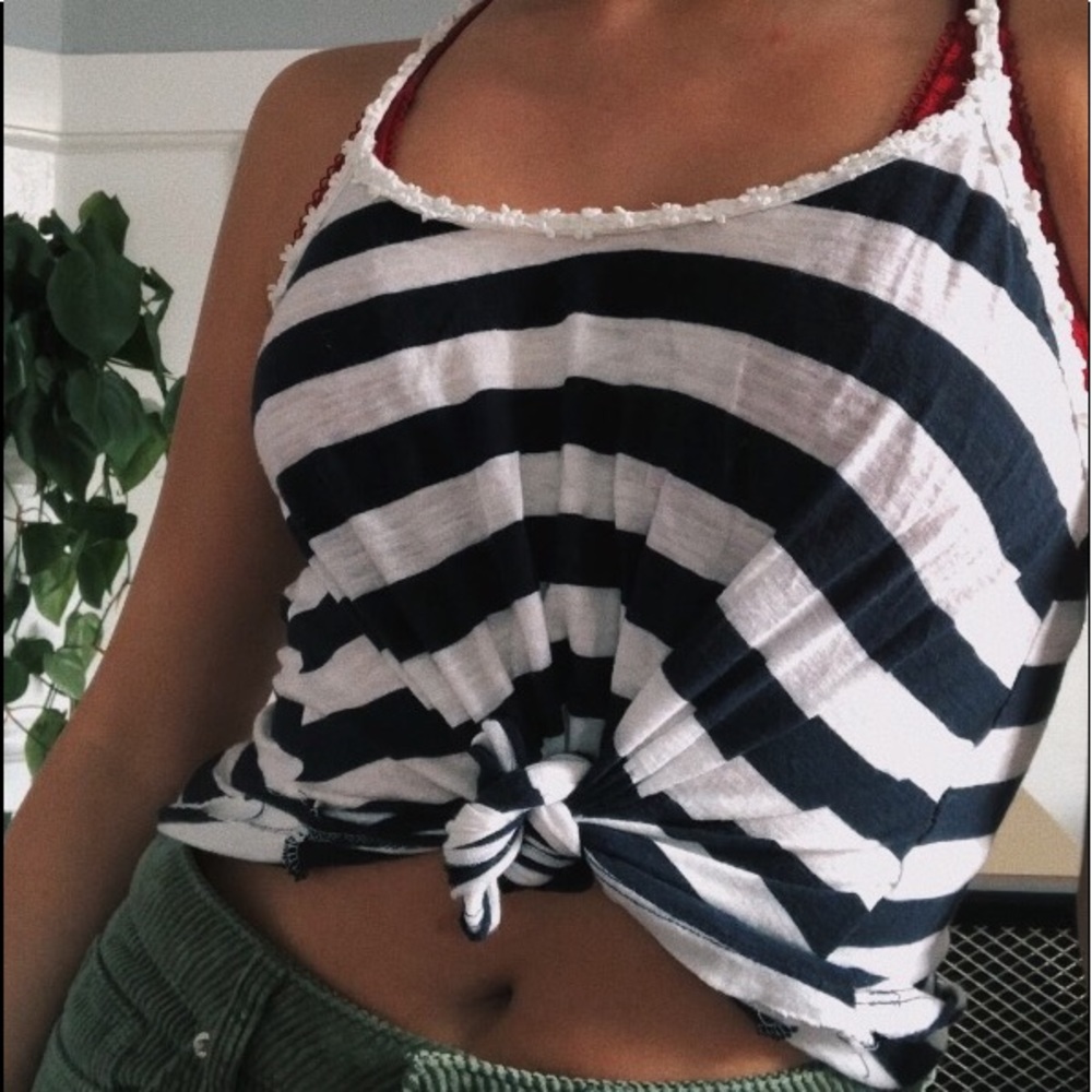 Blue/White Striped Abercrombie&Fitch Top